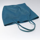 LOEWE anagram Tote Bag Leather Blue Auth hk2144-6