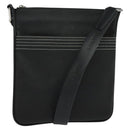 LOEWE Anagram Shoulder Bag PVC Black Silver Auth hk2150-1