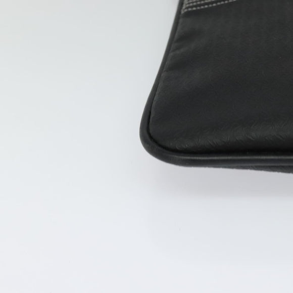 LOEWE Anagram Shoulder Bag PVC Black Silver Auth hk2150