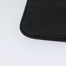 LOEWE Anagram Shoulder Bag PVC Black Silver Auth hk2150-16