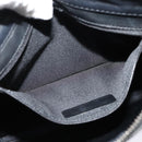 LOEWE Anagram Shoulder Bag PVC Black Silver Auth hk2150-21