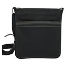 LOEWE Anagram Shoulder Bag PVC Black Silver Auth hk2150-13