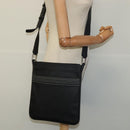 LOEWE Anagram Shoulder Bag PVC Black Silver Auth hk2150-22