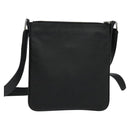 LOEWE Anagram Shoulder Bag PVC Black Silver Auth hk2150-2