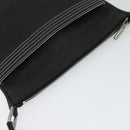 LOEWE Anagram Shoulder Bag PVC Black Silver Auth hk2150-6