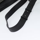 LOEWE Anagram Shoulder Bag PVC Black Silver Auth hk2150-7