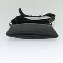 LOEWE Anagram Shoulder Bag PVC Black Silver Auth hk2150-5