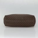 CELINE Macadam Canvas Hand Bag PVC Leather Gold Brown Auth hk2156-5