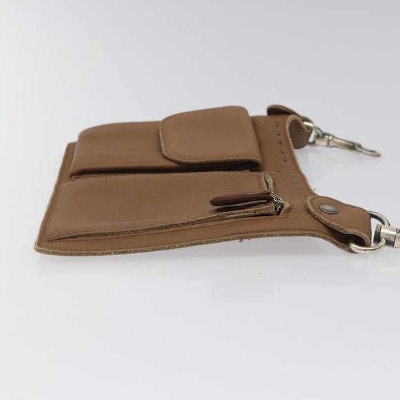 BOTTEGA VENETA Waist bag Leather Brown Auth hk2178