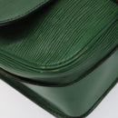 LOUIS VUITTON Epi Cartouchiere MM Shoulder Bag Green M52244 LV Auth hk2184-15