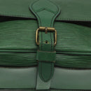 LOUIS VUITTON Epi Cartouchiere MM Shoulder Bag Green M52244 LV Auth hk2184-9