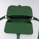 LOUIS VUITTON Epi Cartouchiere MM Shoulder Bag Green M52244 LV Auth hk2184-19