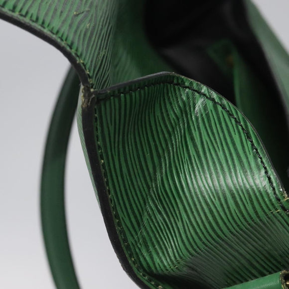 LOUIS VUITTON Epi Cartouchiere MM Shoulder Bag Green M52244 LV Auth hk2184