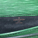 LOUIS VUITTON Epi Cartouchiere MM Shoulder Bag Green M52244 LV Auth hk2184-21