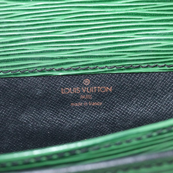 LOUIS VUITTON Epi Cartouchiere MM Shoulder Bag Green M52244 LV Auth hk2184