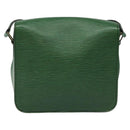LOUIS VUITTON Epi Cartouchiere MM Shoulder Bag Green M52244 LV Auth hk2184-2