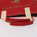 BURBERRY Blue Label Tote Bag Canvas Red Beige Auth hk2190-7