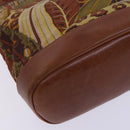 Salvatore Ferragamo Shoulder Bag Canvas Brown Auth hk2205-11