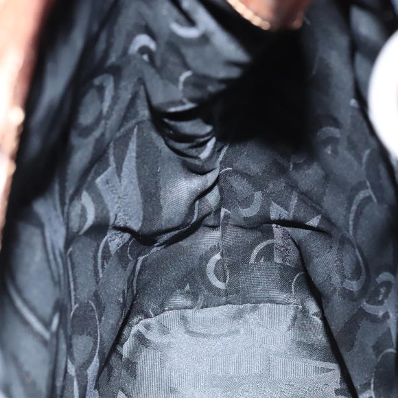 Salvatore Ferragamo Shoulder Bag Canvas Brown Auth hk2205