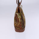 Salvatore Ferragamo Shoulder Bag Canvas Brown Auth hk2205-5