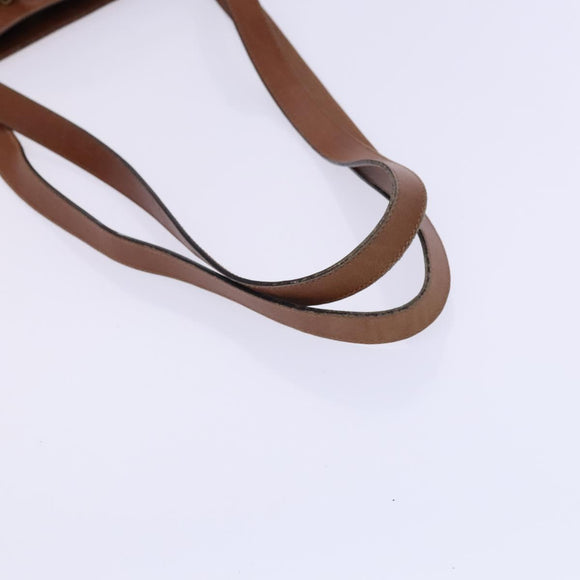 Salvatore Ferragamo Shoulder Bag Canvas Brown Auth hk2205