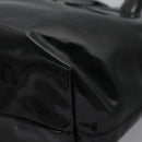 Salvatore Ferragamo Gancini Hand Bag Patent leather Black Silver Auth hk2206-15