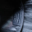 Salvatore Ferragamo Gancini Hand Bag Patent leather Black Silver Auth hk2206-12