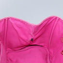 PRADA Canapa MM Tote Bag Denim Pink Gold Auth hk2211-19