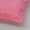 PRADA Shoulder Bag Nylon Pink Silver Auth hk2215-14