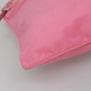 PRADA Shoulder Bag Nylon Pink Silver Auth hk2215-15