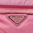 PRADA Shoulder Bag Nylon Pink Silver Auth hk2215-18