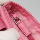 PRADA Shoulder Bag Nylon Pink Silver Auth hk2215-9