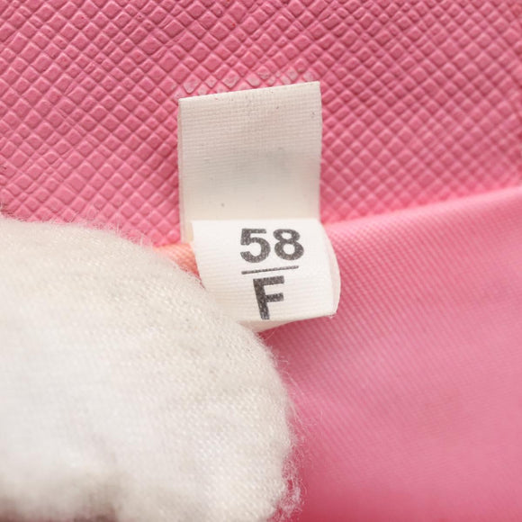 PRADA Shoulder Bag Nylon Pink Silver Auth hk2215