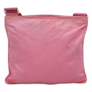 PRADA Shoulder Bag Nylon Pink Silver Auth hk2215-2