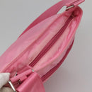 PRADA Shoulder Bag Nylon Pink Silver Auth hk2215-6