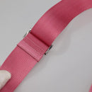 PRADA Shoulder Bag Nylon Pink Silver Auth hk2215-8