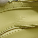 LOUIS VUITTON Monogram Vernis Houston Hand Bag Lime Yellow M91055 LV Auth hk2222-10