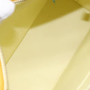 LOUIS VUITTON Monogram Vernis Houston Hand Bag Lime Yellow M91055 LV Auth hk2222-11