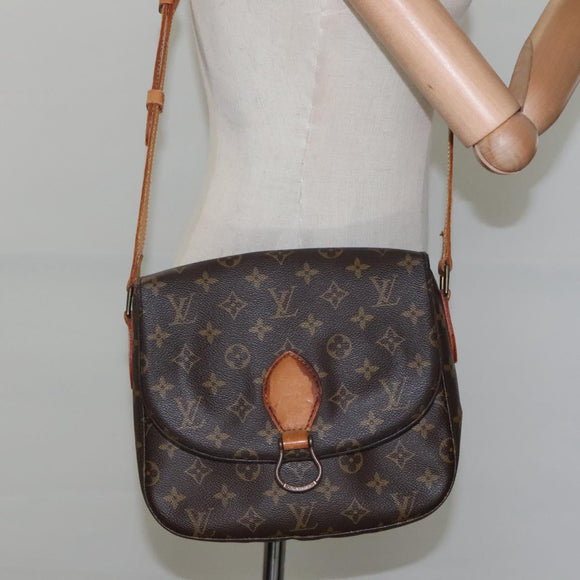 LOUIS VUITTON Monogram Saint Cloud GM Shoulder Bag M51242 LV Auth hk2231