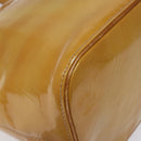 LOUIS VUITTON Monogram Vernis Houston Hand Bag Beige M91004 LV Auth hk2233-14