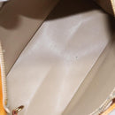 LOUIS VUITTON Monogram Vernis Houston Hand Bag Beige M91004 LV Auth hk2233-11