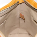 LOUIS VUITTON Monogram Vernis Houston Hand Bag Beige M91004 LV Auth hk2233-20