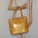 LOUIS VUITTON Monogram Vernis Houston Hand Bag Beige M91004 LV Auth hk2233-23