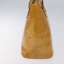 LOUIS VUITTON Monogram Vernis Houston Hand Bag Beige M91004 LV Auth hk2233-3