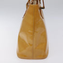 LOUIS VUITTON Monogram Vernis Houston Hand Bag Beige M91004 LV Auth hk2233-4