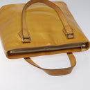 LOUIS VUITTON Monogram Vernis Houston Hand Bag Beige M91004 LV Auth hk2233-6