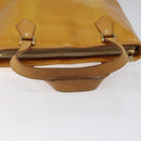 LOUIS VUITTON Monogram Vernis Houston Hand Bag Beige M91004 LV Auth hk2233-7
