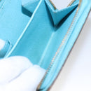 LOUIS VUITTON Monogram Groom Compact Zip Wallet Blue M60036 LV Auth hk2238-18