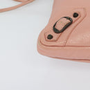 BALENCIAGA Shoulder Bag Leather Pink 310250 Auth hk2257V-9