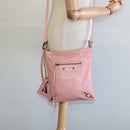 BALENCIAGA Shoulder Bag Leather Pink 310250 Auth hk2257V-23